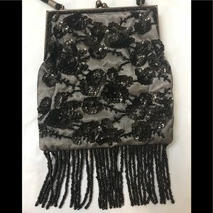 Sequined flower crossbody